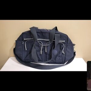 Mint Kipling Defea Large Blue Satchel Shoulder Crossbody Handbag Davina  16"x10"